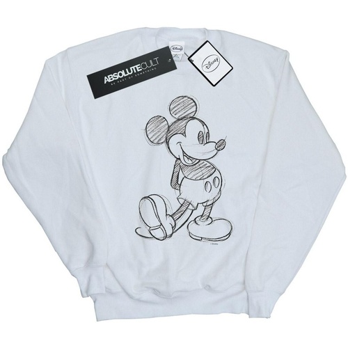 textil Mujer Sudaderas Disney Mickey Mouse Sketch Kick Blanco