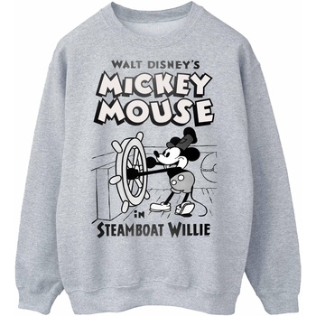textil Mujer Sudaderas Disney Mickey Mouse Steamboat Willie Gris