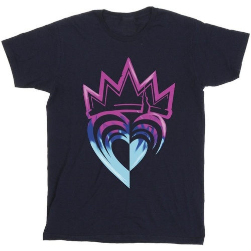 textil Niña Camisetas manga larga Disney Descendants Pink Crown Azul