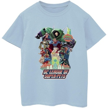 textil Niña Camisetas manga larga Dc Comics DC League Of Super-Pets Super Powered Pack Azul