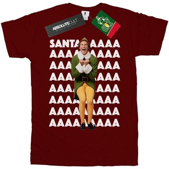 textil Niña Camisetas manga larga Elf Buddy Santa Scream Multicolor
