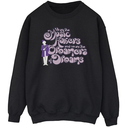 textil Hombre Sudaderas Willy Wonka Dreamers Text Negro