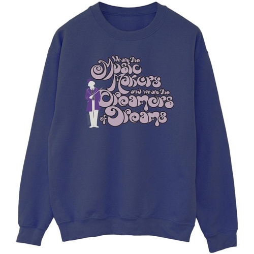 textil Hombre Sudaderas Willy Wonka Dreamers Text Azul