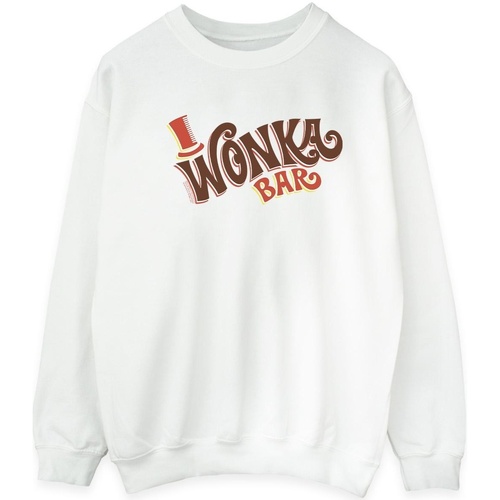 textil Hombre Sudaderas Willy Wonka Bar Logo Blanco