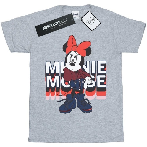 textil Niño Camisetas manga corta Disney Minnie Mouse In Hoodie Gris