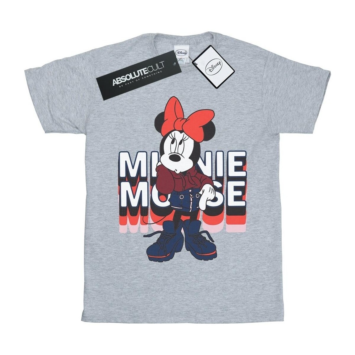 textil Niño Camisetas manga corta Disney Minnie Mouse In Hoodie Gris