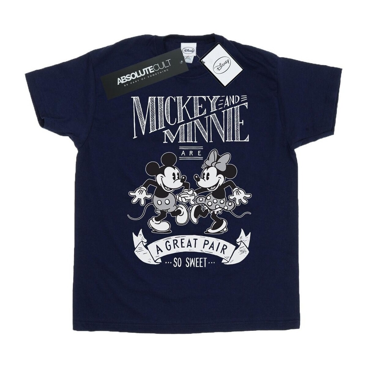 textil Mujer Camisetas manga larga Disney Mickey And Minnie Mouse Great Pair Azul