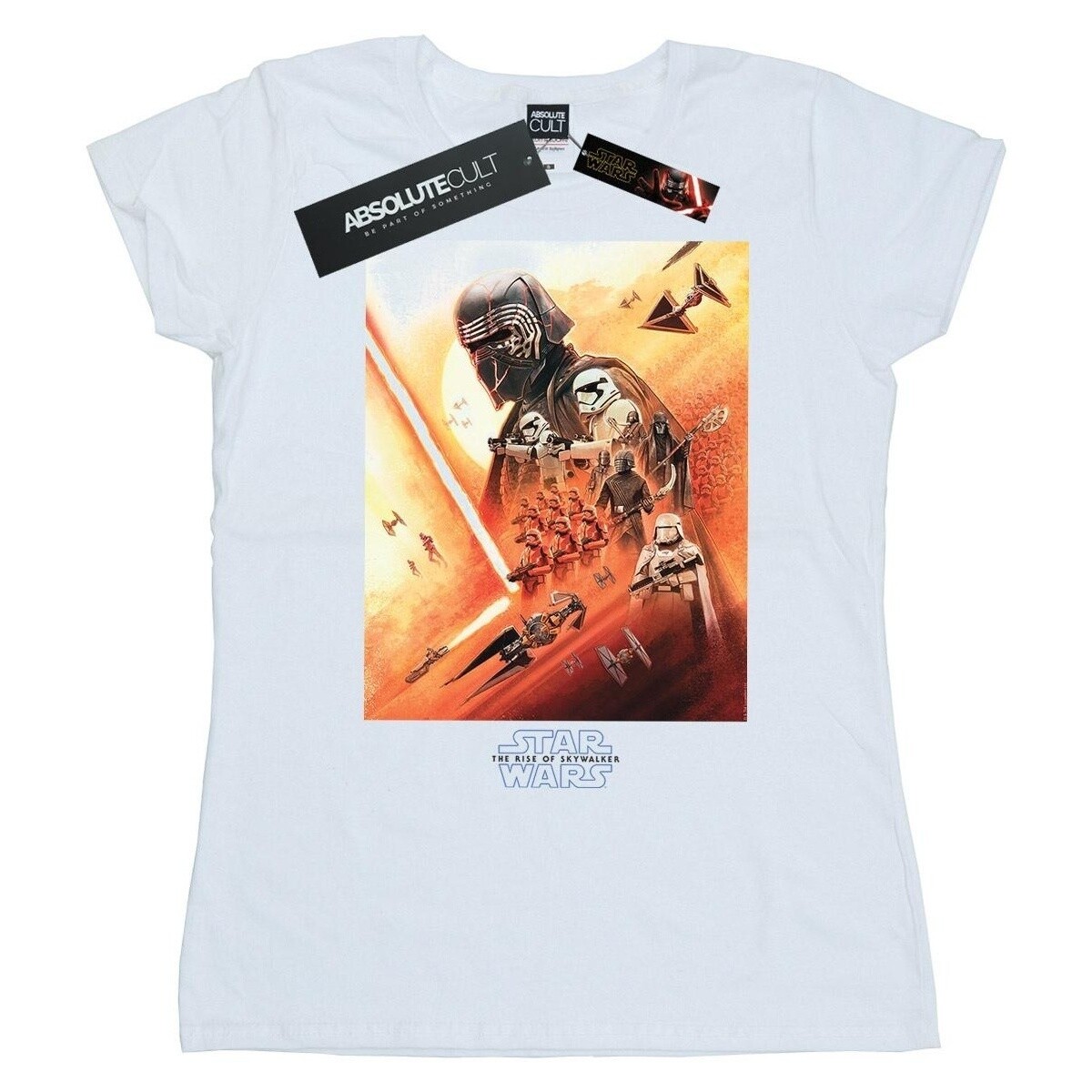textil Mujer Camisetas manga larga Star Wars: The Rise Of Skywalker First Order Poster Blanco