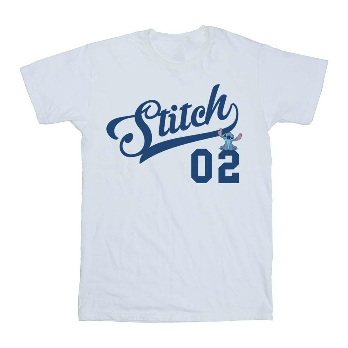 textil Niña Camisetas manga larga Disney Lilo And Stitch Athletic Blanco
