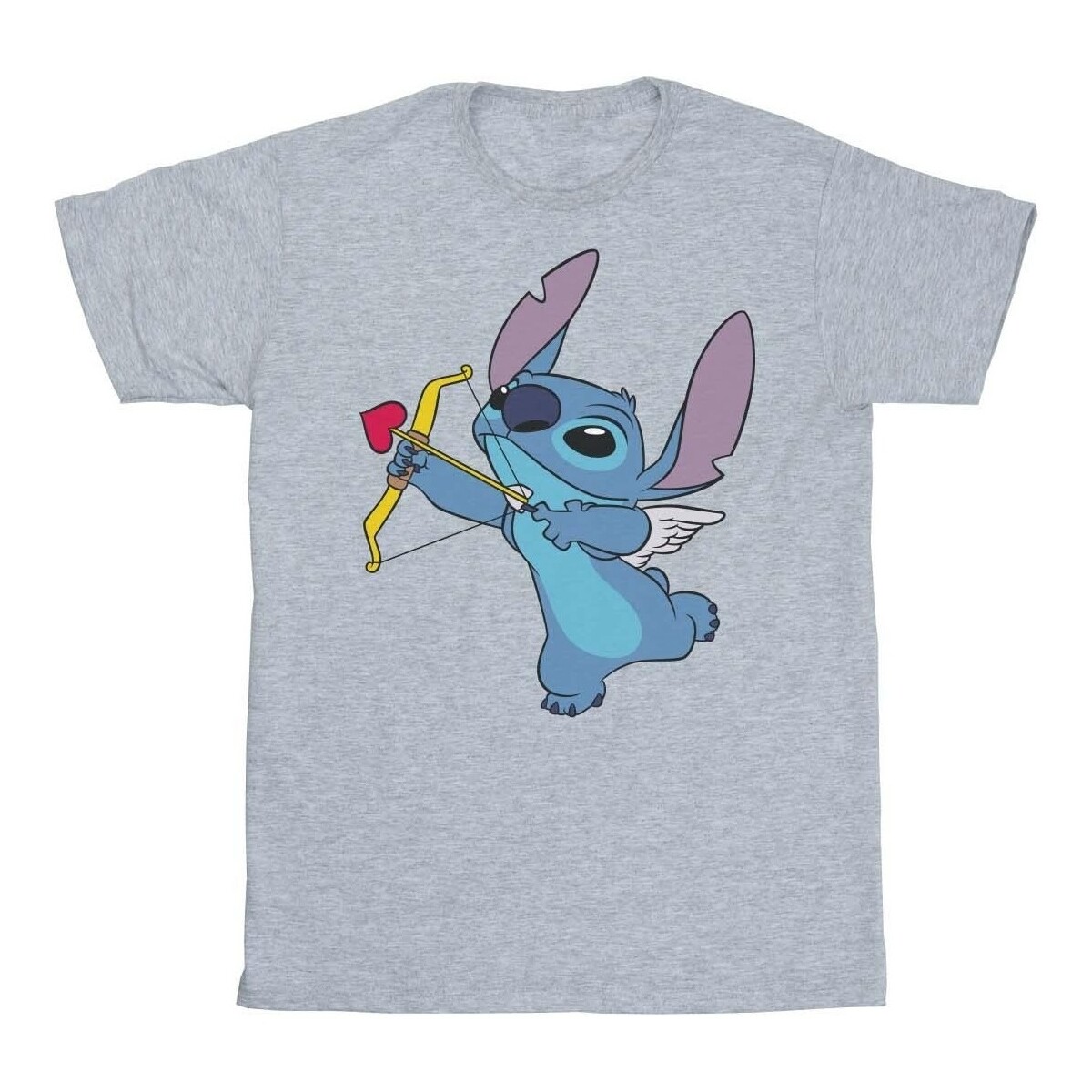 textil Niña Camisetas manga larga Disney Lilo And Stitch Stitch Cupid Valentines Gris
