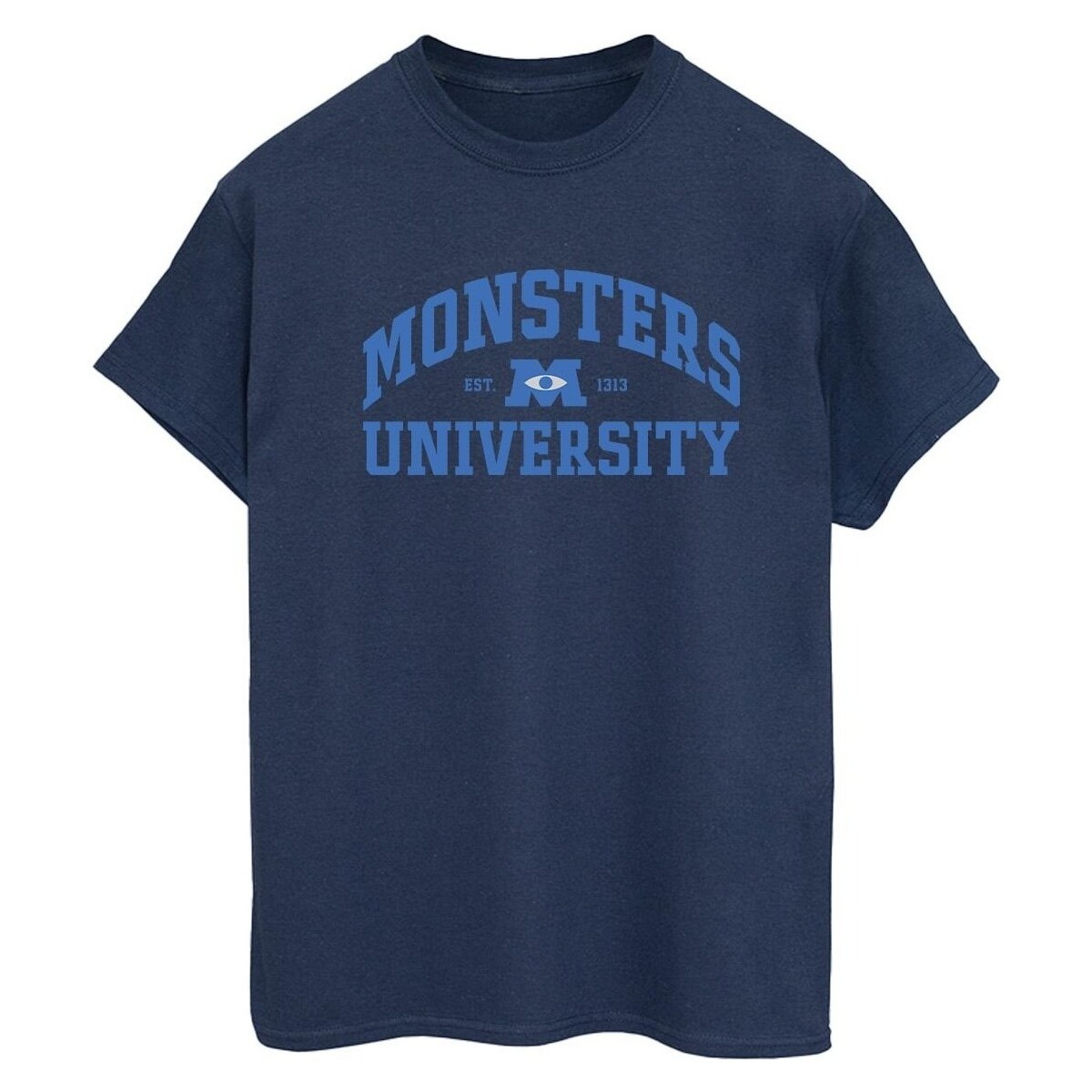 textil Mujer Camisetas manga larga Disney Monsters University Logo Azul
