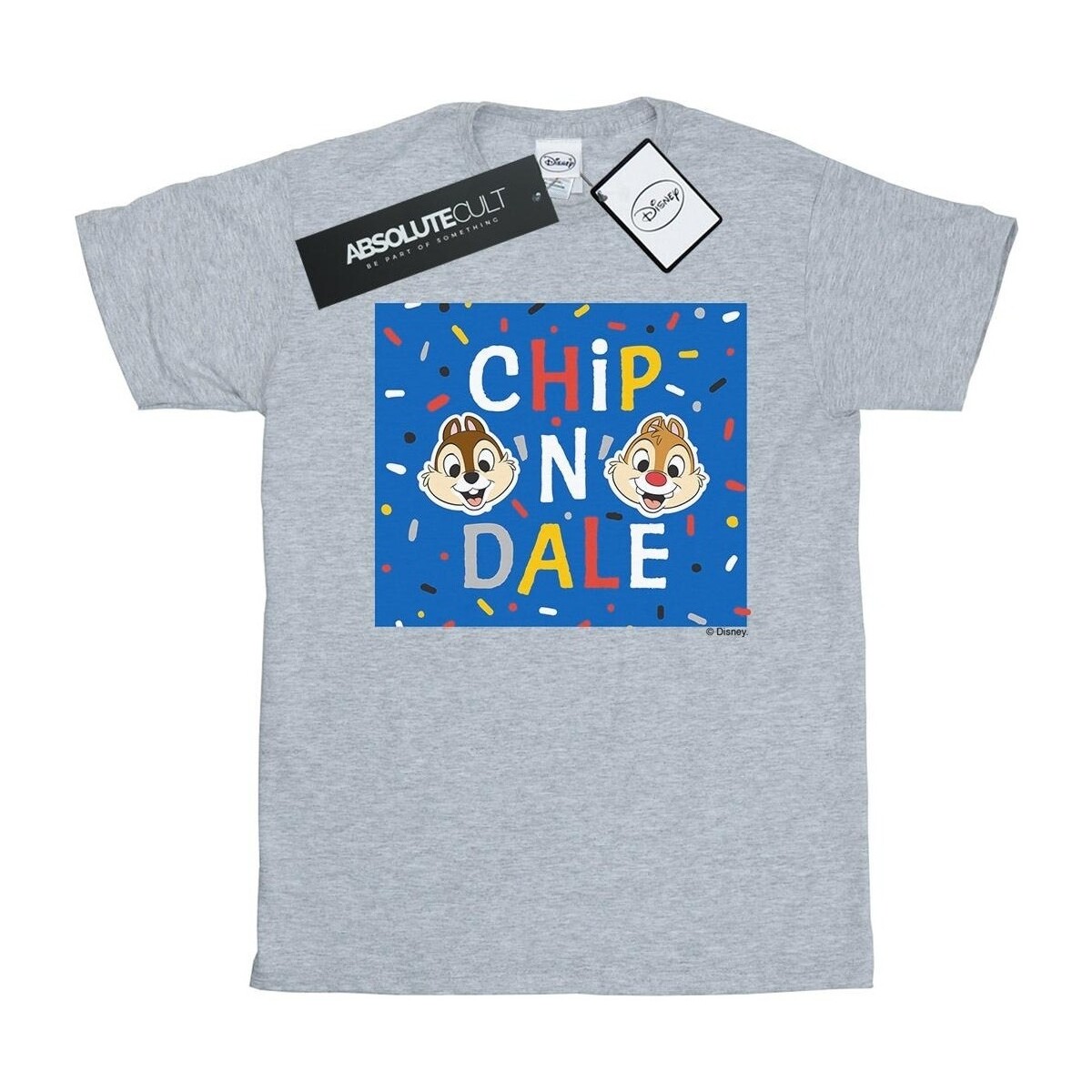 textil Niña Camisetas manga larga Disney Chip N Dale Blue Frame Gris