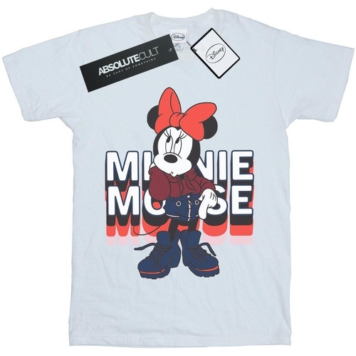 textil Niña Camisetas manga larga Disney Minnie Mouse In Hoodie Blanco