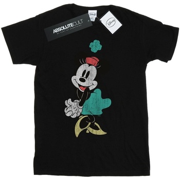 textil Niña Camisetas manga larga Disney Minnie Mouse Shamrock Hat Negro