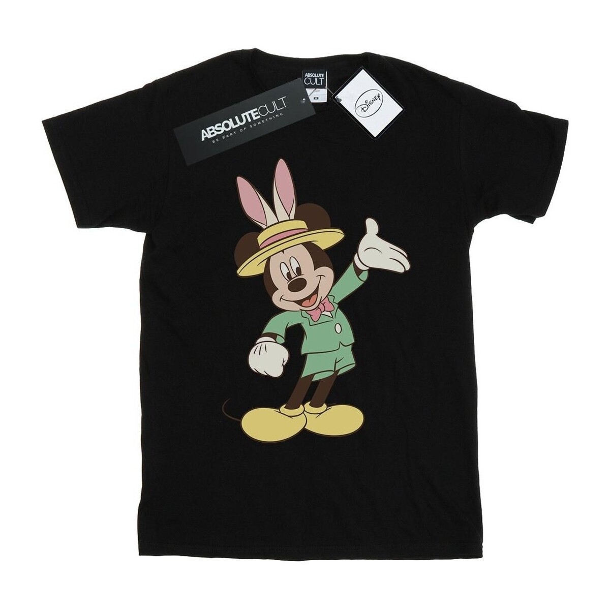 textil Niña Camisetas manga larga Disney Mickey Mouse Easter Bunny Negro