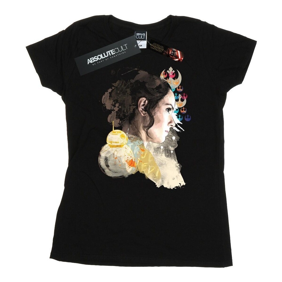 textil Mujer Camisetas manga larga Star Wars: The Rise Of Skywalker Rey Collage Negro