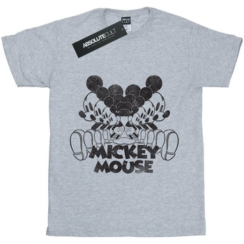 textil Hombre Camisetas manga larga Disney Mickey Mouse Mirrored Gris