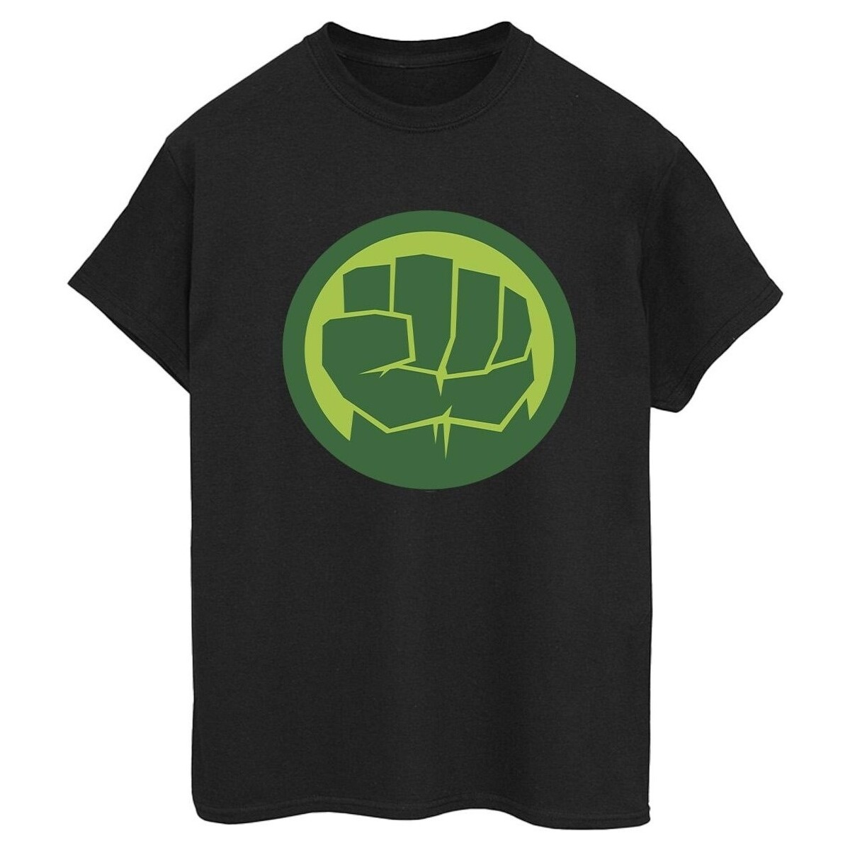 textil Mujer Camisetas manga larga Marvel Hulk Chest Logo Negro