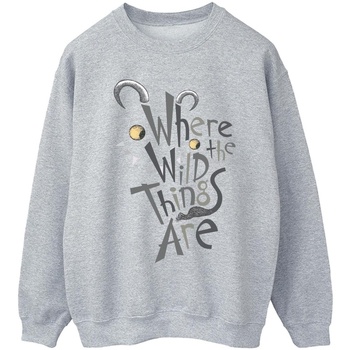 textil Hombre Sudaderas Where The Wild Things Are Monster Logo Gris