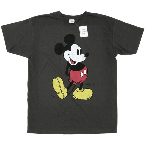 textil Hombre Camisetas manga larga Disney Mickey Mouse Classic Kick Multicolor