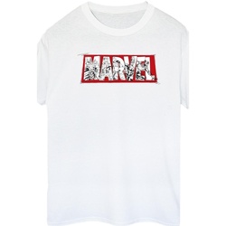 textil Mujer Camisetas manga larga Marvel  Blanco