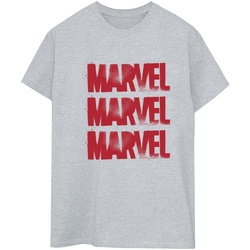 textil Mujer Camisetas manga larga Marvel  Gris