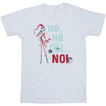 textil Niña Camisetas manga larga Disney The Nightmare Before Christmas Ho Ho No Blanco