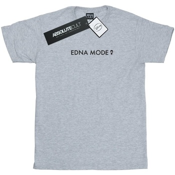 textil Niña Camisetas manga larga Disney The Incredibles Edna Mode Gris
