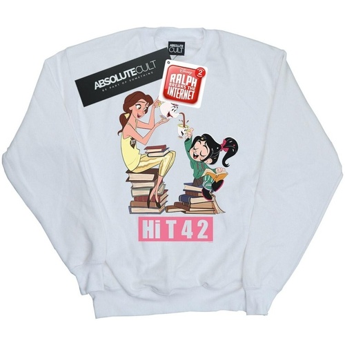 textil Hombre Sudaderas Disney Wreck It Ralph Belle And Vanellope Blanco