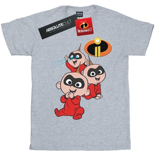 textil Niña Camisetas manga larga Disney The Incredibles Jak Jak Gris