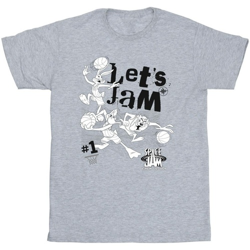 textil Niño Camisetas manga corta Space Jam: A New Legacy Let's Jam Gris