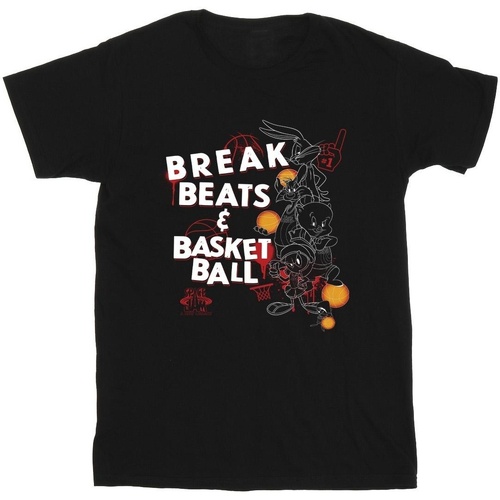 textil Niño Camisetas manga corta Space Jam: A New Legacy Break Beats & Basketball Negro