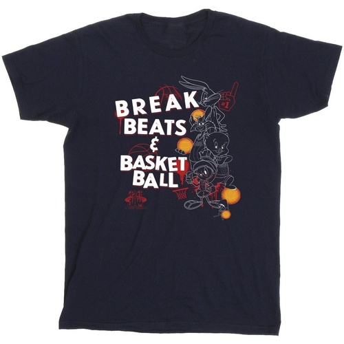 textil Niño Camisetas manga corta Space Jam: A New Legacy Break Beats & Basketball Azul