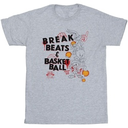 textil Niño Camisetas manga corta Space Jam: A New Legacy Break Beats & Basketball Gris