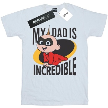 textil Niña Camisetas manga larga Disney The Incredibles My Dad Mr Incredible Blanco