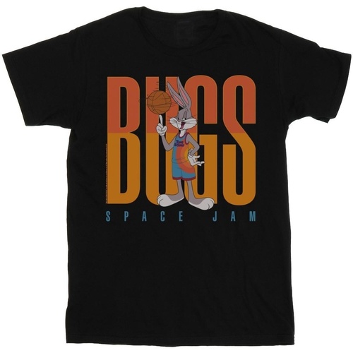 textil Niño Camisetas manga corta Space Jam: A New Legacy Bugs Bunny Basketball Spin Negro