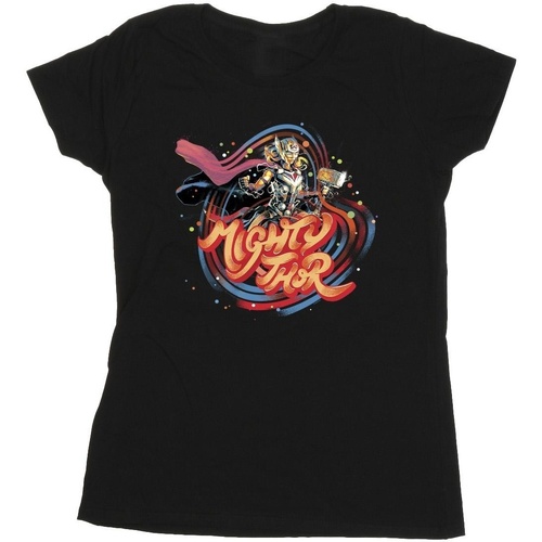 textil Mujer Camisetas manga larga Marvel  Negro