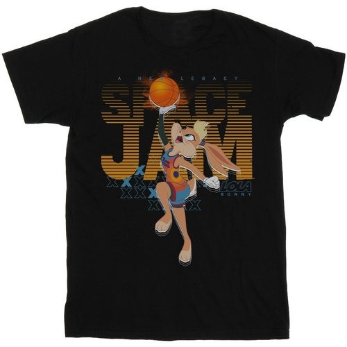 textil Niño Camisetas manga corta Space Jam: A New Legacy Lola Basketball Fade Negro