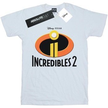 textil Niña Camisetas manga larga Disney Incredibles 2 Emblem Logo Blanco