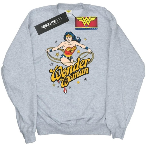 textil Hombre Sudaderas Dc Comics Wonder Woman Stars Gris