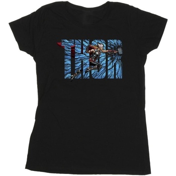 textil Mujer Camisetas manga larga Marvel  Negro