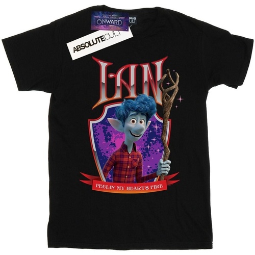 textil Niña Camisetas manga larga Disney Onward Ian Heart's Fire Negro