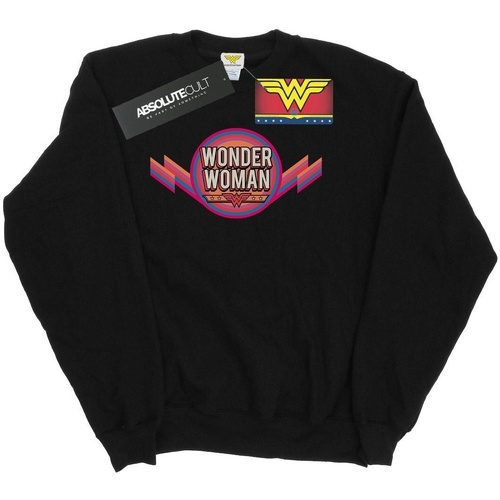 textil Hombre Sudaderas Dc Comics Wonder Woman Rainbow Logo Negro