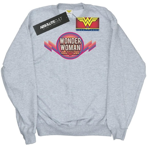 textil Hombre Sudaderas Dc Comics Wonder Woman Rainbow Logo Gris