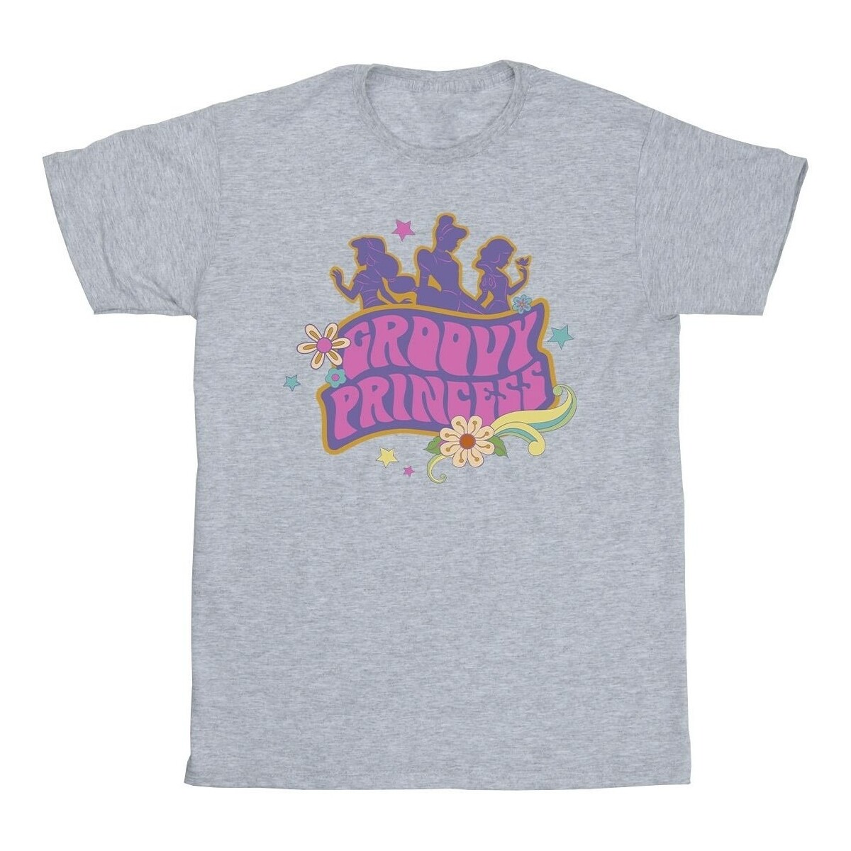 textil Niña Camisetas manga larga Disney Princesses Groovy Princess Gris