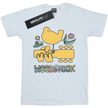 textil Niña Camisetas manga larga Woodstock Bird Aztec Pattern Blanco