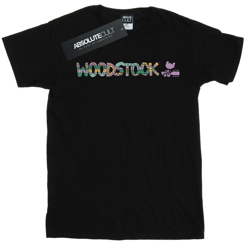 textil Niña Camisetas manga larga Woodstock Aztec Logo Negro