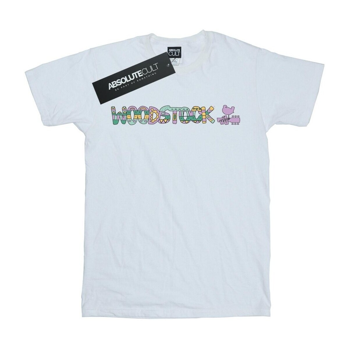 textil Niña Camisetas manga larga Woodstock Aztec Logo Blanco