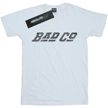 textil Niña Camisetas manga larga Bad Company Straight Logo Blanco