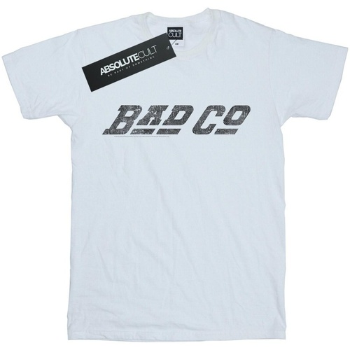 textil Niña Camisetas manga larga Bad Company Straight Logo Blanco